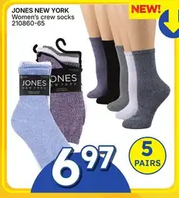 Rossy JONES NEW YORK Women's crew socks offer