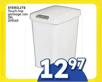 Rossy STERILITE Touch-top garbage can offer