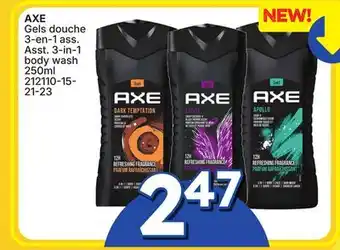 Rossy AXE Asst. 3-in-1 body wash offer