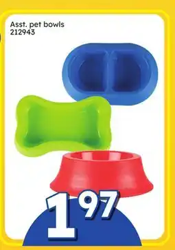 Rossy Asst. pet bowls offer