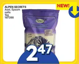 Rossy ALPEN SECRETS Asst. Epsom salts 1kg offer