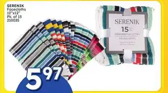 Rossy SERENIK Facecloths offer