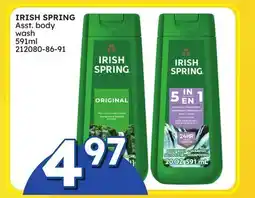Rossy IRISH SPRING Asst. body wash offer