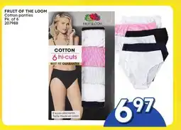 Rossy FRUIT OF THE LOOM Cotton panties offer