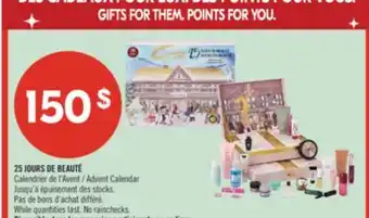 Pharmaprix 25JOURS DE BEAUTÉ Advent Calendar offer