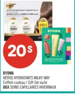 Pharmaprix BYOMA HÉROS HYDRATANTS MILKY WAY Gift Set or OGX SOINS CAPILLAIRES HIVERNAUX offer