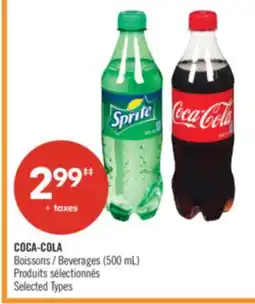 Pharmaprix COCA-COLA Beverages (500 mL) offer