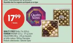 Pharmaprix QUALITY STREET Tin (650 g), FERRERO ROCHER (225 g - 375 g) or COLLECTION (248 g - 259 g) offer
