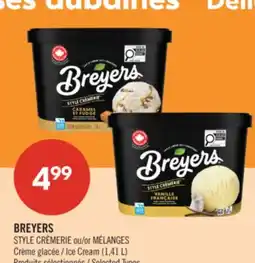 Pharmaprix BREYERS STYLE or Ice Cream offer