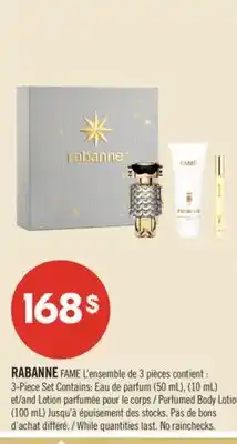 Pharmaprix RABANNE FAME 3-Piece Set offer
