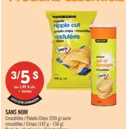 Pharmaprix NO NAME Potato Chips (200 g) or Crisps (142 g - 150 g) offer