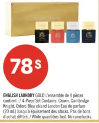 Pharmaprix ENGLISH LAUNDRY GOLD 4-Piece Set offer