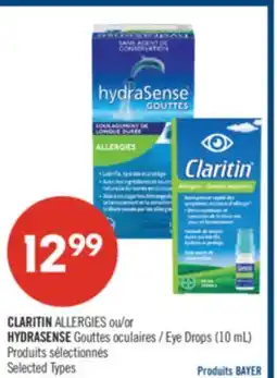 Pharmaprix CLARITIN ALLERGIES or HYDRASENSE Eye Drops offer