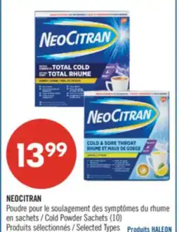 Pharmaprix NEOCITRAN Cold Powder Sachets offer