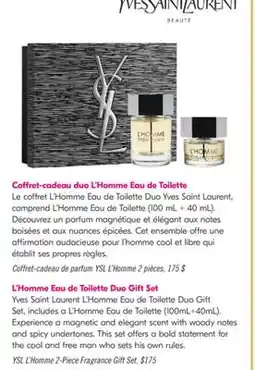Pharmaprix YSL L'Homme 2-Piece Fragrance Gift Set offer