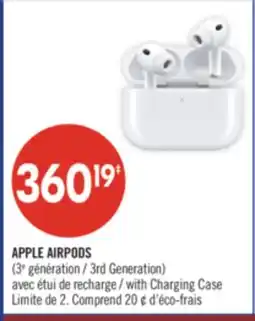 Pharmaprix APPLE AIRPODS offer
