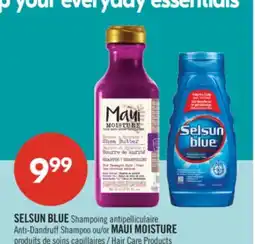 Pharmaprix SELSUN BLUE Anti-Dandruff Shampoo or MAUI MOISTURE Hair Care Products offer