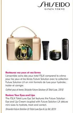 Pharmaprix Shiseido Future Solution LX Total Luxe Eye & Lip Set offer
