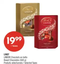 Pharmaprix LINDT LINDOR Boxed Chocolates offer