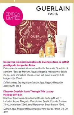 Pharmaprix Guerlain Aqua Allegoria Mandarine Basilic Forte Eau de Parfum Gift Set offer