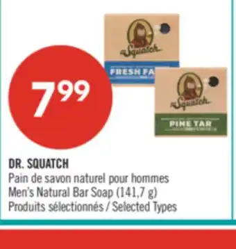 Pharmaprix DR. SQUATCH Men's Natural Bar Soap offer