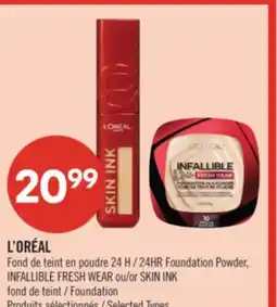 Pharmaprix L'ORÉAL 24HR Foundation Powder, INFALLIBLE FRESH WEAR or SKIN INK Foundation offer