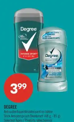 Pharmaprix DEGREE Stick Antiperspirant/Deodorant (48 g - 85 g) offer