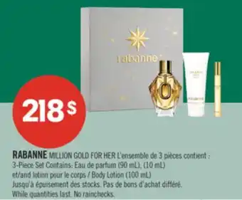 Pharmaprix RABANNE MILLION GOLD FOR HER 3-Piece Set offer