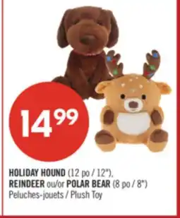 Pharmaprix HOLIDAY HOUND (12), REINDEER ou/or POLAR BEAR (8) Plush Toy offer