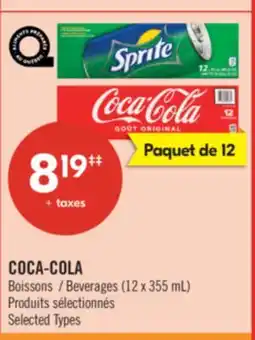 Pharmaprix COCA-COLA Beverages (12 x 355 mL) offer