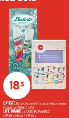 Pharmaprix BATISTE Instant Hair Refresh or LIFE BRAND 12 Gift Sets offer