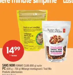 Pharmaprix NO NAME FORMAT CLUB (800 g) or PC (600 g - 700 g) Trail Mix offer