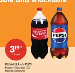 Pharmaprix COCA-COLA or PEPSI Beverages (2 L) offer