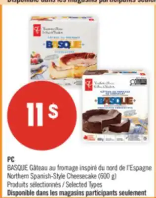 Pharmaprix PC Northern Spanish-Style Cheesecake offer