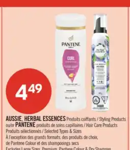Pharmaprix AUSSIE, HERBAL ESSENCES Styling Products or PANTENE Hair Care Products offer