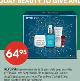 Pharmaprix REVERSA Anti-Wrinkle SPF15 Holiday Skin Care Set offer