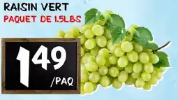 Marche Salaberry RAISIN VERT offer