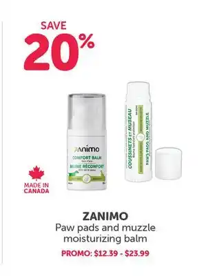 Mondou ZANIMO Paw pads and muzzle moisturizing balm offer