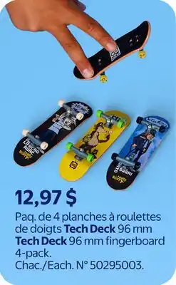 Walmart Tech Deck 96 mm fingerboard offer