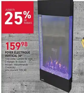 Matério FOYER ÉLECTRIQUE VERTICAL 38 1500 watts offer