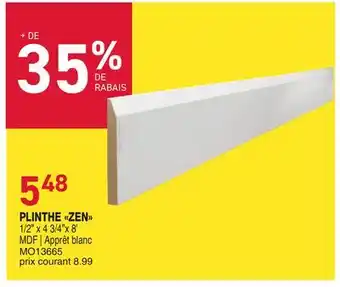 Matério PLINTHE ZEN offer