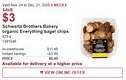 Costco Schwartz Brothers Bakery organic Everything bagel chips offer
