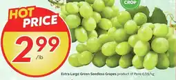 Sobeys Extra Large Green Seedless Grapes offer