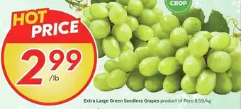 Extra Large Green Seedless Grapes