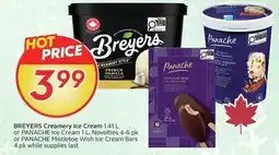 Sobeys BREYERS Creamery Ice Cream or panache ice cream offer