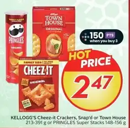 Sobeys Kellogg's cheez-it crackers, snap'd or town house offer
