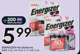 Sobeys ENERGIZER Max Batteries AAA offer