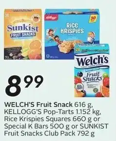 Sobeys Welch's fruit snack offer