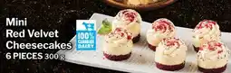 M & M Food Market Mini Red Velvet Cheesecakes 6 PIECES offer