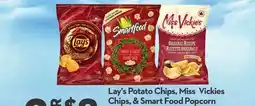 Longo's Lay's Potato Chips, Miss Vickies Chips, & Smart Food Popcorn offer